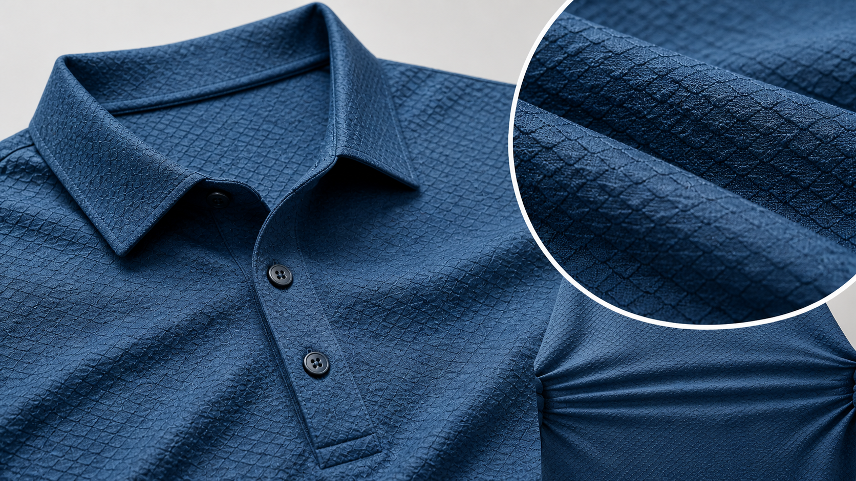 H172 Bio-Armor™ Fish-Scale Fabric: A Distinctive Textured Option for Performance Polo Shirts